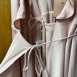 BHLDN NEW  Sachin + Babi Tansy Wrap Dress Gown Sleeveless Ruffle Light Pink 4 NWT Photo 5