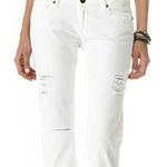 Paige  JIMMY JIMMY SKINNY White Distressed Jeans Photo 3