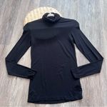 MAJESTIC FILATURES SOFT TOUCH LONG SLEEVE TURTLENECK IN NOIR‎ Black Size XS Photo 1