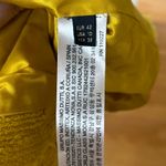 Massimo Dutti  Mustard Yellow Boucle Tweed Fringe Blazer Photo 5