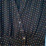 Free People  Pippa Short Sleeve Ruched Polkadots Dress Size XS Photo 9