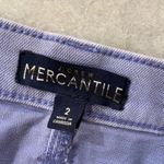 J.Crew  Size 2 Lavender Cotton Stretch Denim Mini Skirt Raw Hem A Line Photo 10