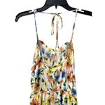 All in Favor  Romper Floral Adjustable Tie Elastic Waist Multicolor W Small NWT Photo 4