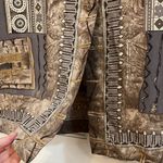 Renato Nucci Paris 100% Silk Geometric Tunic Button Down Blouse Photo 5