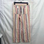 Old Navy NEW  women's linen blend striped pull on drawstring pocket‎ pants casual Photo 4