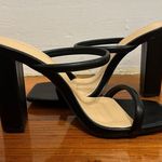 Forever 21 NWOT Black 4 inch heels - open square toe Size 7 Photo 2