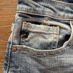 KanCan Distressed Cut Off Raw Hem High Rise Jean Shorts 9/28 Blue Photo 2