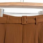 J.Crew NWT  Belted straight leg trouser pant, vintage brandy brown, size 6 Photo 2