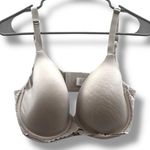 Aerie Cream Floral Lace Back Bra Women’s Size 38DDD Full Coverage Soft Photo 0