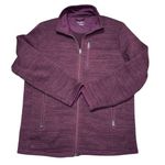 UNTUCKIT KEZOH Full Zip Fleece Lined Jacket Sweatshirt Maroon Outdoor Warm Comfy Photo 0