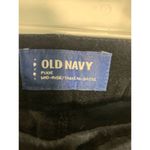 Old Navy  Pixie Mid Rise Black Velvet Pant Photo 5