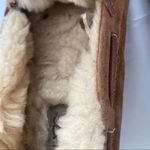 UGG  Australia Dakota Chestnut brown Suede Moccasin Wool Fur Slippers Sho… Photo 8