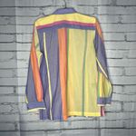 Lauren Ralph Lauren Pastel Stripe Button‑Up Shirt M Streetwear Y2K Preppy Blouse Purple Size M Photo 10