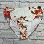 Rachel Roy  White High-Waist Floral Bikini Swim Bottoms Size Large L New Photo 1