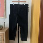 Free People City Slouch Cord Pants Boho Corduroy Cargo Drawstring Black Size L Photo 4