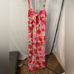 Ophelia Roe  Red & pink floral maxi dress NWT size large Photo 1