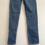 American Eagle  AE Comfort Stretch Waistband Mom Jean Medium Wash Ripped Cropped Photo 11