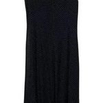 Vintage Isabel Ardee Women's 10 Sleeveless Polka Dot Evening Maxi Dress Black Photo 1