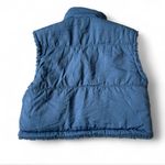 Dry Goods  Blue Reversible Sherpa Vest Photo 7