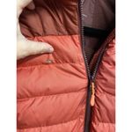 L.L.Bean Puffer Jacket Womens Small Orange Brown Long Sleeve Zip Up Outdoor C6 Photo 1