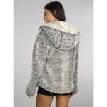 Thread & Supply Gray Brandon Sherpa Zip up Hoodie Jacket White Size L Photo 1