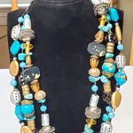 Paparazzi Chunky Multi Strand Beaded Necklace Lobster Closure 18" Photo 2