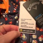 Callaway  Women’s Golf Dress XL Navy Floral Sleeveless V-Neck Athletic Activewear Photo 4