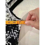 Yoana Baraschi Womens Dress Size 8 Black & White Abstract Print Scuba Material Photo 4