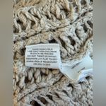 Free People Women’s Open-Knit Cotton Cable Cardigan Top Neutral Beige Size M Photo 8
