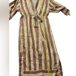 Sandro Striped Kaftan Midi Silk dress Size 36 US size 4 Photo 7