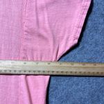 M Made in Italy Coral Linen Blend V Neck Short Sleeve Hi Lo Top Medium Orange Photo 4