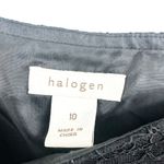 Halogen Size 10 Skirt Black Layered Lacey Crocheted Midi Flare Basic Casual Work Photo 4