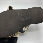 Vince  Cream & Black Crocodile Print Leather Sandals Womens 7 Beachy Casual Flats Photo 7