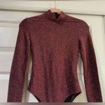 Bardot NWT  Glittery Dark Red Bodysuit Size XS US Size 2 Photo 2