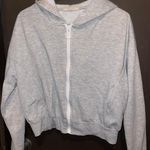 Active USA gray zip up cropped hoodie Photo 0