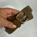 Genuine Leather belt light brown women’s size 34 casual neutral basics Photo 0
