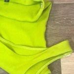 Lulus Neon Green Ribbed Bodysuit | Festival / Night Out | Size S Photo 0