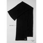 Alo Yoga Alo Cashmere Light Frosted Scarf Black Ivory Beige Colorblock Striped Wool Warm Photo 1