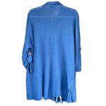 B7 Caroline Rose‎ Button Up Linen Tunic Blouse Blue XL Photo 1