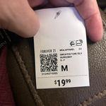 Forever 21  Tube Top - Women's M - Burgundy Ribbed Sweater Photo 3