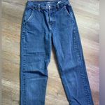 Old Navy  Sky High Straight Mom Jeans Extra High Rise Blue Wash Size 27 28 Size 6 Photo 2