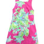 Lilly Pulitzer  Delia Shift‎ Dress Pink Lemonade Women's Size 2 Fruit 100% Cotton Photo 0