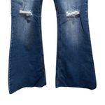 Vanilla Star Jeans Vanilla Star Seam Back Flare Distressed Blue Jeans Womens Junior Size 9 W29 Photo 1