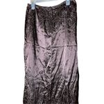 Vintage Y2K Love Peace Soul Brown Flower Print Maxi Skirt Size 7 Photo 3