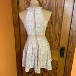 City Triangles Blush Pink Lace High Neck Sleeveless Mini Dress Photo 10