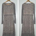 Sundance Silver Grey Long Sleeve Knit Midi Dress Size Large Photo 1