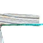 Chico's Monochrome Striped Jacket Button Front Cuffed Long Sleeve Size Large Photo 4