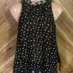 Free People  Medium Ride Easy Side Tie Embroidered Tank Top Blouse Photo 2