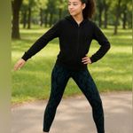 Stori Perseverance Tight Leggings –Damask Onyx Deep Teal Size 4 NWT Green Photo 0