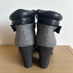 Juicy Couture  Jessi Grey Boots Women's size 9.5 Lace-up side zipper black bootie Photo 4